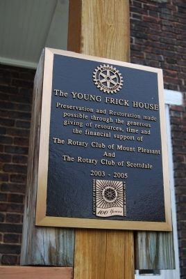 Young Frick House Marker. Click for full size. Young Frick House Marker image. Click for full size.