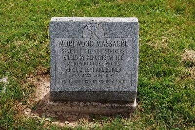 Morewood Massacre Mass Grave Marker image. Click for full size.