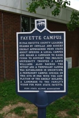 Fayette Campus Marker image. Click for full size.