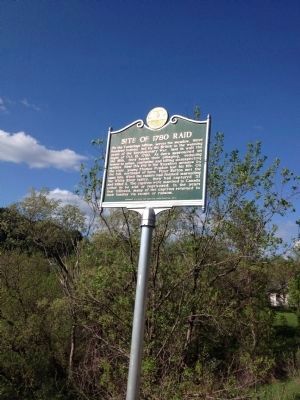Site of 1780 Raid Marker. Click for full size. Site of 1780 Raid Marker image. Click for full size.