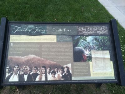 Trail of Tears - Qualla Town Marker image. Click for full size.