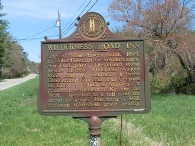 Wilderness Road Inn Marker. Click for full size. Wilderness Road Inn Marker image. Click for full size.