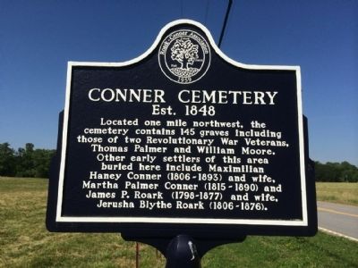 Connor Cemetery Marker. Click for full size. Connor Cemetery Marker image. Click for full size.