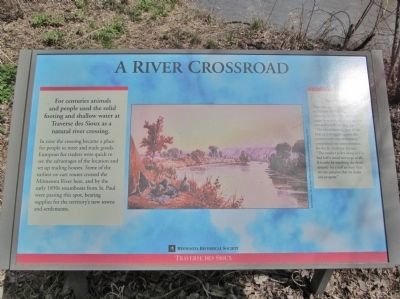 A River Crossroad Marker image. Click for full size.