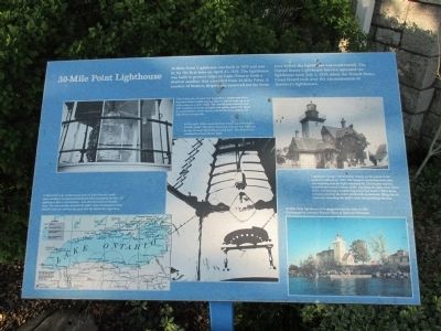 30 Mile Point Lighthouse Marker. Click for full size. 30 Mile Point Lighthouse Marker image. Click for full size.