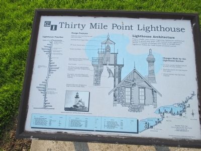 Thirty Mile Point Lighthouse Architecture Marker image. Click for full size.