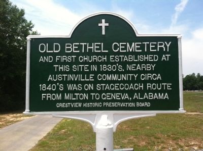 Old Bethel Cemetery Marker image. Click for full size.