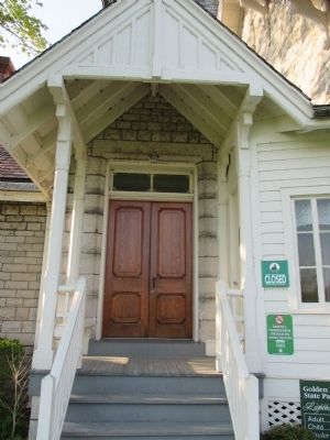 30 Mile Point Lighthouse Front Door. Click for full size. 30 Mile Point Lighthouse Front Door image. Click for full size.