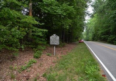 Wide view of the James City County / York County Marker. Click for full size. Wide view of the James City County / York County Marker image. Click for full size.