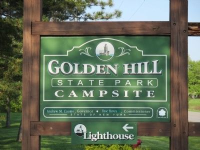 Golden Hill State Park Entance Sign image. Click for full size.