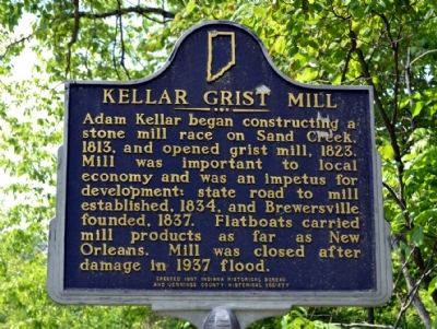 Kellar Grist Mill Marker image. Click for full size.