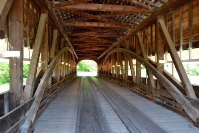 Interior of Westport Covered Bridge. Click for full size. Interior of Westport Covered Bridge image. Click for full size.
