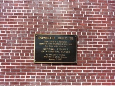 Poynter Building Marker image. Click for full size.