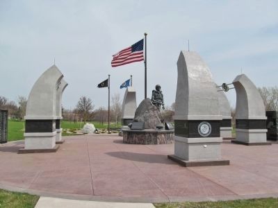 The Honoring All Veterans Memorial image. Click for full size.