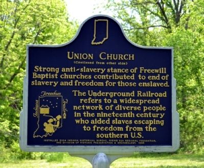 Union Church Marker. Click for full size. Union Church Marker image. Click for full size.