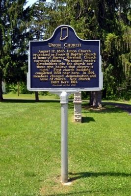 Union Church Marker. Click for full size. Union Church Marker image. Click for full size.