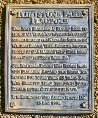 Flintstone Park Flagpole Marker image. Click for full size.