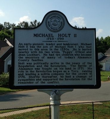 Michael Holt II Marker. Click for full size. Michael Holt II Marker image. Click for full size.