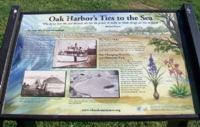 Oak Harbor's Ties to the Sea Marker image. Click for full size.