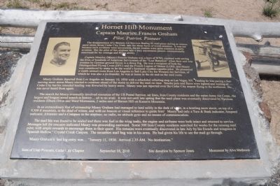Hornet Hill Monument Marker image. Click for full size.