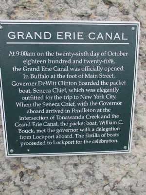 Grand Erie Canal Marker image. Click for full size.