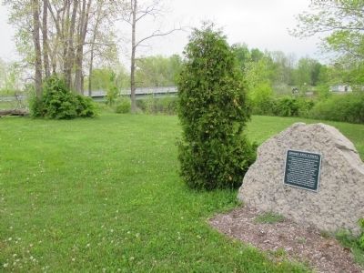 Grand Erie Canal Marker and Bridge. Click for full size. Grand Erie Canal Marker and Bridge image. Click for full size.