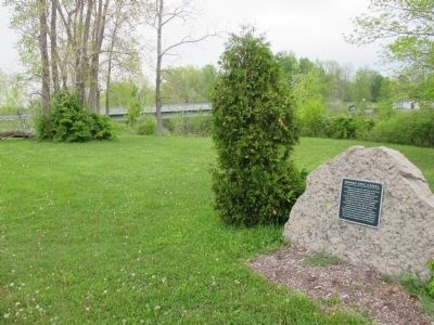 Grand Erie Canal Marker and Bridge image. Click for full size.