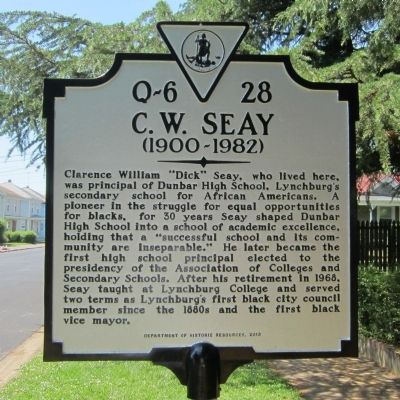 C.W. Seay Marker. Click for full size. C.W. Seay Marker image. Click for full size.