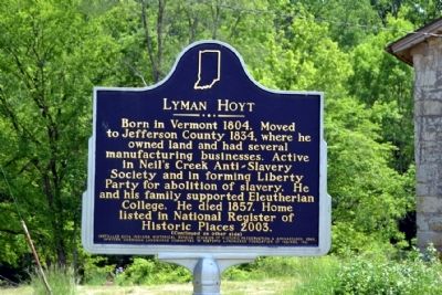 Lyman Hoyt Marker. Click for full size. Lyman Hoyt Marker image. Click for full size.