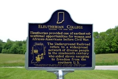 Eleutherian College Marker. Click for full size. Eleutherian College Marker image. Click for full size.