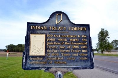 Indian Treaty Corner Marker image. Click for full size.