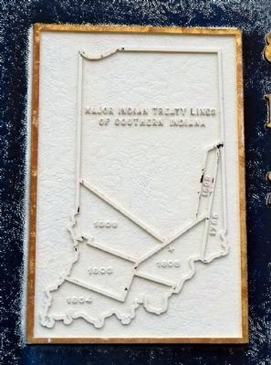 Major Indian Treaty Lines<br>of Southern Indiana image. Click for full size.
