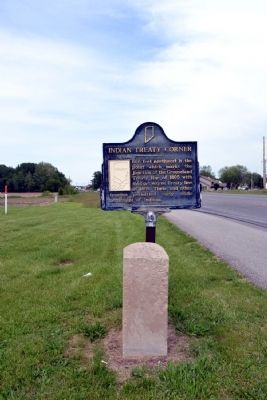 Indian Treaty Corner and<br>10 O'Clock Indian Treaty Line Markers image. Click for full size.