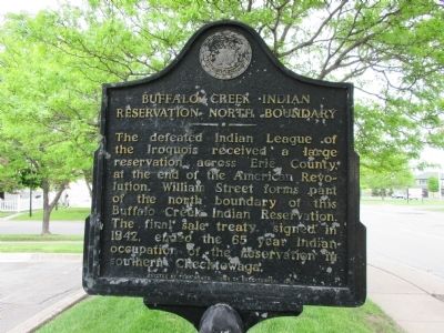 Buffalo Creek Indian Reservation North Boundary Marker image. Click for full size.