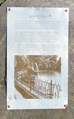 Iron Fencing Marker image. Click for full size.