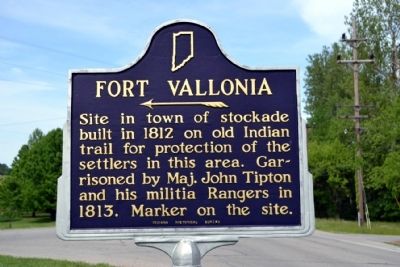 Fort Vallonia Marker image. Click for full size.