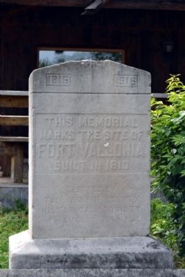 Site of Fort Vallonia Marker. Click for full size. Site of Fort Vallonia Marker image. Click for full size.