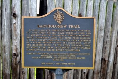 Bartholomew Trail Marker image. Click for full size.