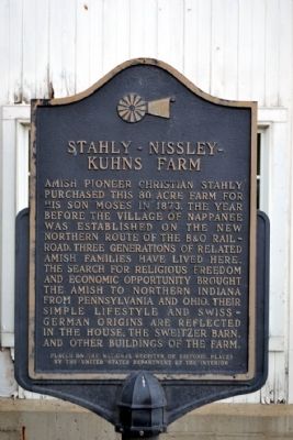 Stahly - Nissley - Kuhns Farm Marker image. Click for full size.