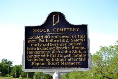Brock Cemetery Marker image. Click for full size.