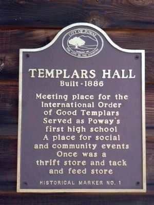 Templars Hall Marker image. Click for full size.