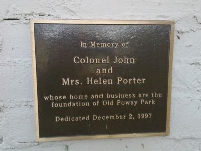 Porter Plaque image. Click for full size.