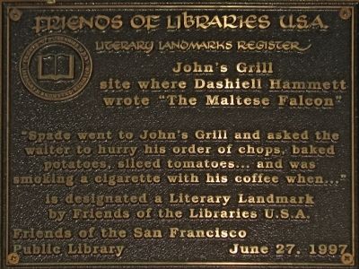 John's Grill Marker image. Click for full size.