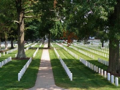 New Albany National Cemetery Markers. Click for full size. New Albany National Cemetery Markers image. Click for full size.
