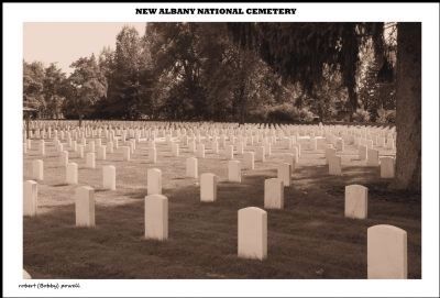 New Albany National Cemetery Marker image. Click for full size.
