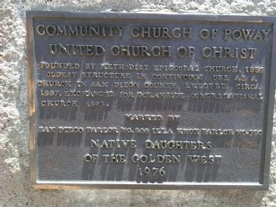 Community Church of Poway, United Church of Christ image. Click for full size.
