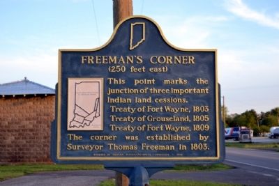 Freeman's Corner Marker. Click for full size. Freeman's Corner Marker image. Click for full size.