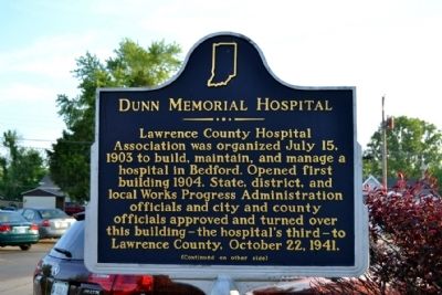 Dunn Memorial Hospital Marker image. Click for full size.