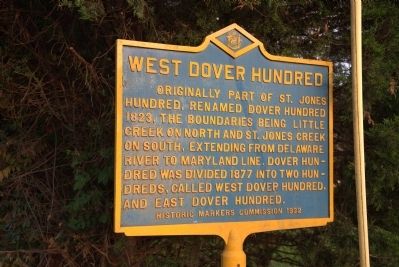 West Dover Hundred Marker image. Click for full size.