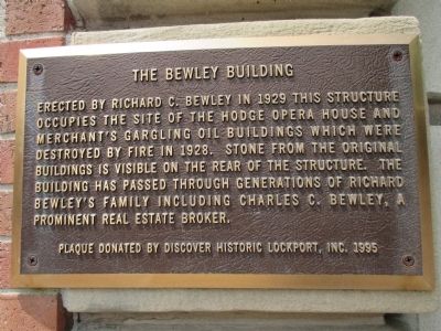 The Bewley Building Marker image. Click for full size.